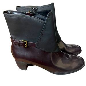 SoftWalk Women’s Puddles Boots Bordeaux Size 9.5